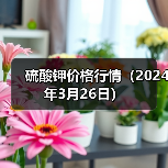 硫酸钾价格行情(2024年3月26日)(图3) 硫酸钾价格行情(2024年3月26日)(图3)