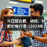 今日复合肥、磷铵、钾肥价格行情（2024年3月15日）（图1）