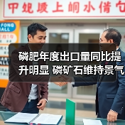 磷肥年度出口量同比提升明显 磷矿石维持景气(图2) 磷肥年度出口量同比提升明显 磷矿石维持景气(图2)