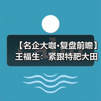 【名企大咖·复盘前瞻】王福生：紧跟特肥大田化趋势（图3）