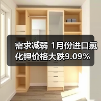 需求减弱 1月份进口氯化钾价格大跌9.09%(图4) 需求减弱 1月份进口氯化钾价格大跌9.09%(图4)