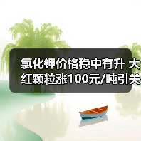 氯化钾价格稳中有升 大红颗粒涨100元/吨引关注（图2）