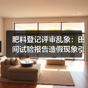 肥料登记评审乱象:田间试验报告造假现象引关注(图1) 肥料登记评审乱象:田间试验报告造假现象引关注(图1)