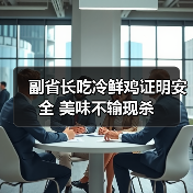 副省长吃冷鲜鸡证明安全 美味不输现杀（图2）