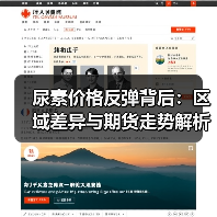 尿素价格反弹背后：区域差异与期货走势解析（图1）