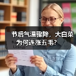 节后气温骤降,大白菜为何连涨五毛?(图1) 节后气温骤降,大白菜为何连涨五毛?(图1)