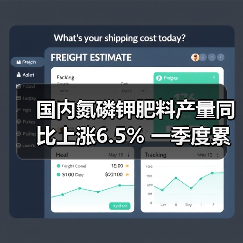 国内氮磷钾肥料产量同比上涨6.5% 一季度累计增9%（图1）