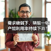 需求疲弱下,磷酸一铵产能利用率持续下滑?(图1) 需求疲弱下,磷酸一铵产能利用率持续下滑?(图1)