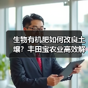 生物有机肥如何改良土壤?丰田宝农业高效解决方案(图2) 生物有机肥如何改良土壤?丰田宝农业高效解决方案(图2)