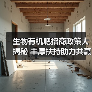 生物有机肥招商政策大揭秘 丰厚扶持助力共赢（图1）