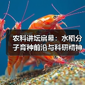 农科讲坛启幕:水稻分子育种前沿与科研精神传承(图3) 农科讲坛启幕:水稻分子育种前沿与科研精神传承(图3)