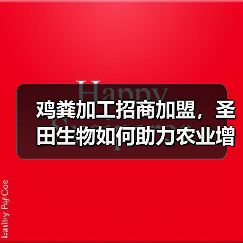 鸡粪加工招商加盟，圣田生物如何助力农业增效？（图4）