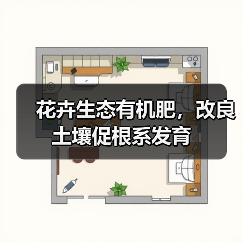 花卉生态有机肥，改良土壤促根系发育（图3）