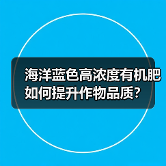 海洋蓝色高浓度有机肥如何提升作物品质？（图1）
