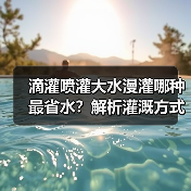 滴灌喷灌大水漫灌哪种最省水?解析灌溉方式选择(图4) 滴灌喷灌大水漫灌哪种最省水?解析灌溉方式选择(图4)