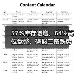 57%库存激增,64%高位盘整,磷酸二铵跌势会加速吗?(图4) 57%库存激增,64%高位盘整,磷酸二铵跌势会加速吗?(图4)
