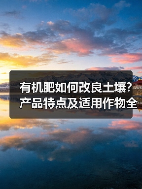 有机肥如何改良土壤?产品特点及适用作物全解析(图1) 有机肥如何改良土壤?产品特点及适用作物全解析(图1)