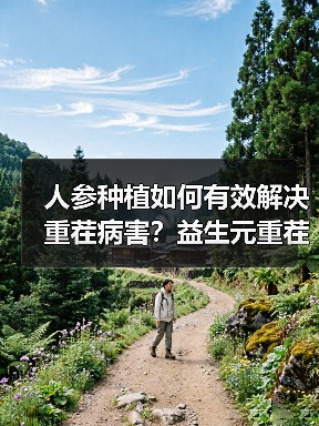 人参种植如何有效解决重茬病害?益生元重茬剂助您增产增收(图1) 人参种植如何有效解决重茬病害?益生元重茬剂助您增产增收(图1)
