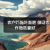 农户巧施叶面肥 保证农作物质量好(图3) 农户巧施叶面肥 保证农作物质量好(图3)