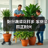 阳台蔬菜花样多 家庭菜园正时兴(图2) 阳台蔬菜花样多 家庭菜园正时兴(图2)