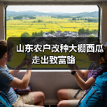 山东农户改种大棚西瓜走出致富路(图1) 山东农户改种大棚西瓜走出致富路(图1)