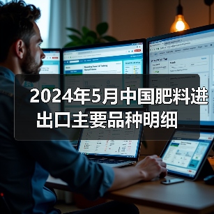 2024年5月中国肥料进出口主要品种明细(图1) 2024年5月中国肥料进出口主要品种明细(图1)