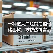 一种植大户赊销后拒付化肥款,被依法拘留后调解成功(图3) 一种植大户赊销后拒付化肥款,被依法拘留后调解成功(图3)