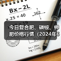 今日复合肥、磷铵、钾肥价格行情(2024年6月13日)(图2) 今日复合肥、磷铵、钾肥价格行情(2024年6月13日)(图2)