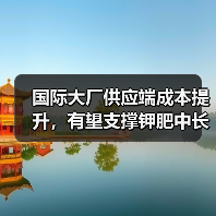 国际大厂供应端成本提升，有望支撑钾肥中长期价格上行（图3）