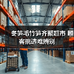 冬笋毛竹笋齐聚超市 顾客挑选难辨别(图1) 冬笋毛竹笋齐聚超市 顾客挑选难辨别(图1)