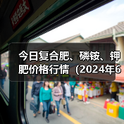 今日复合肥、磷铵、钾肥价格行情(2024年6月4日)(图1) 今日复合肥、磷铵、钾肥价格行情(2024年6月4日)(图1)
