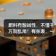 肥料有酸碱性,不懂千万别乱用!有张表,一看就懂!(图1) 肥料有酸碱性,不懂千万别乱用!有张表,一看就懂!(图1)