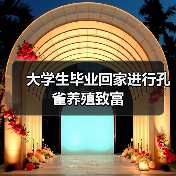 大学生毕业回家进行孔雀养殖致富 大学生毕业回家进行孔雀养殖致富