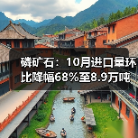 磷矿石:10月进口量环比降幅68%至8.9万吨(图1) 磷矿石:10月进口量环比降幅68%至8.9万吨(图1)