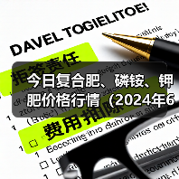 今日复合肥、磷铵、钾肥价格行情（2024年6月13日）（图4）